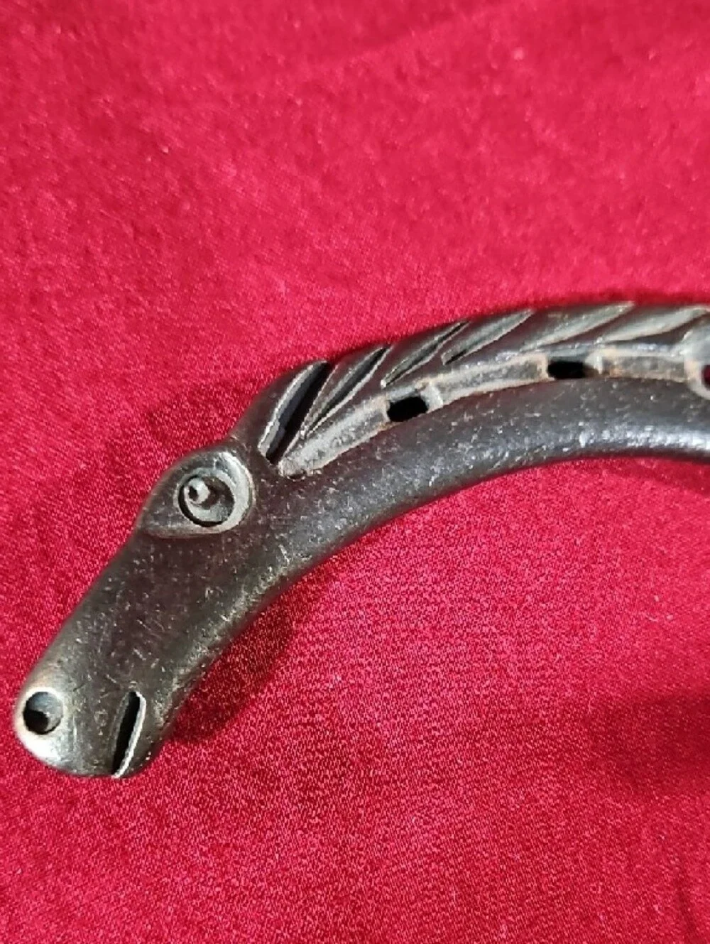 Authentic Rustic Hand Forged Iron Horseshoe Wall Hook with Horse Heads